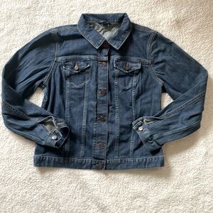 Lands End denim jacket womens small